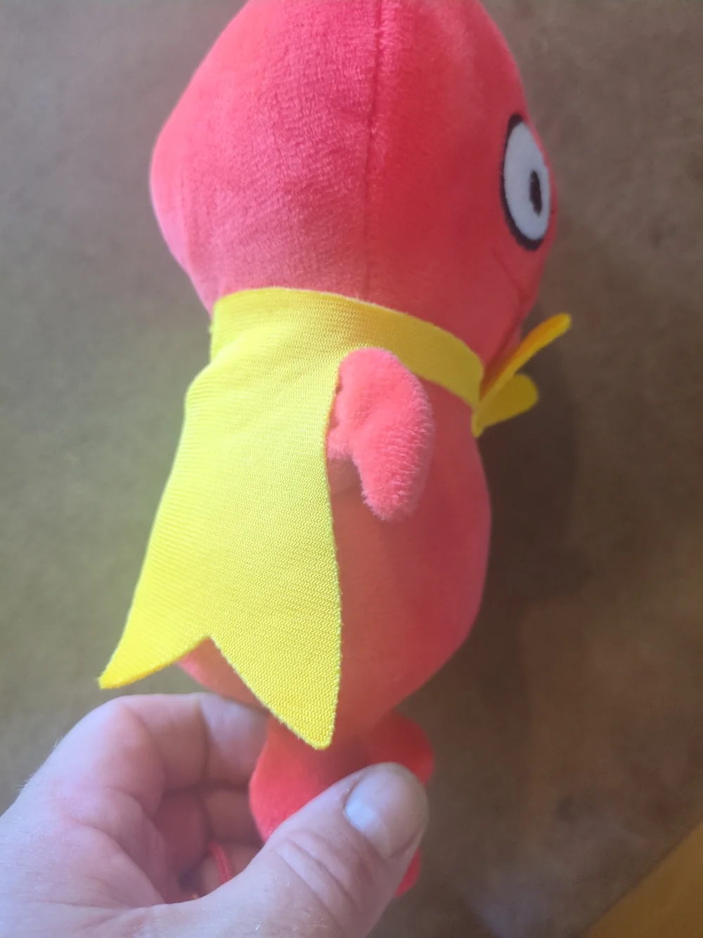 Ugly Doll Plush Red Monster Toy with Yellow Cape - Kids Toys